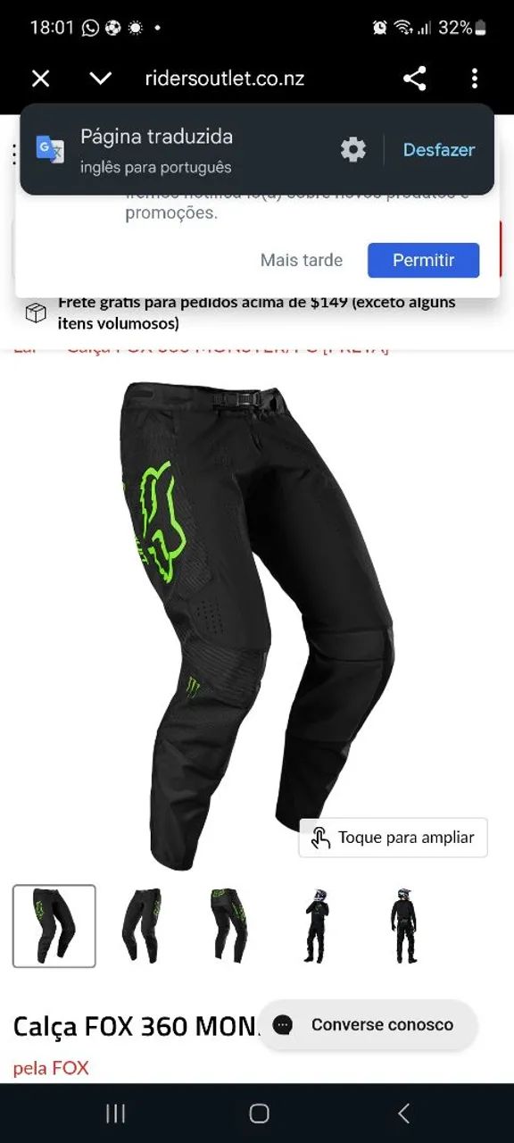 Calça FOX