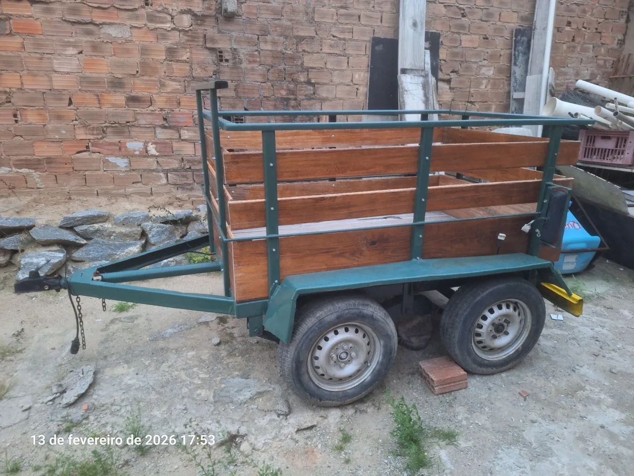 Carrinho reboque de dois eixos - Foto 4