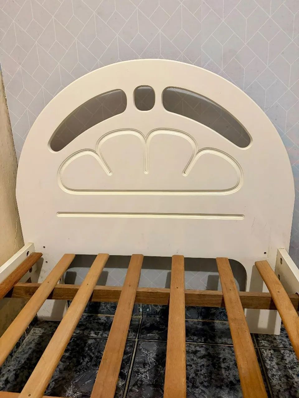 Cama juvenil branca, com colchão  - Foto 3