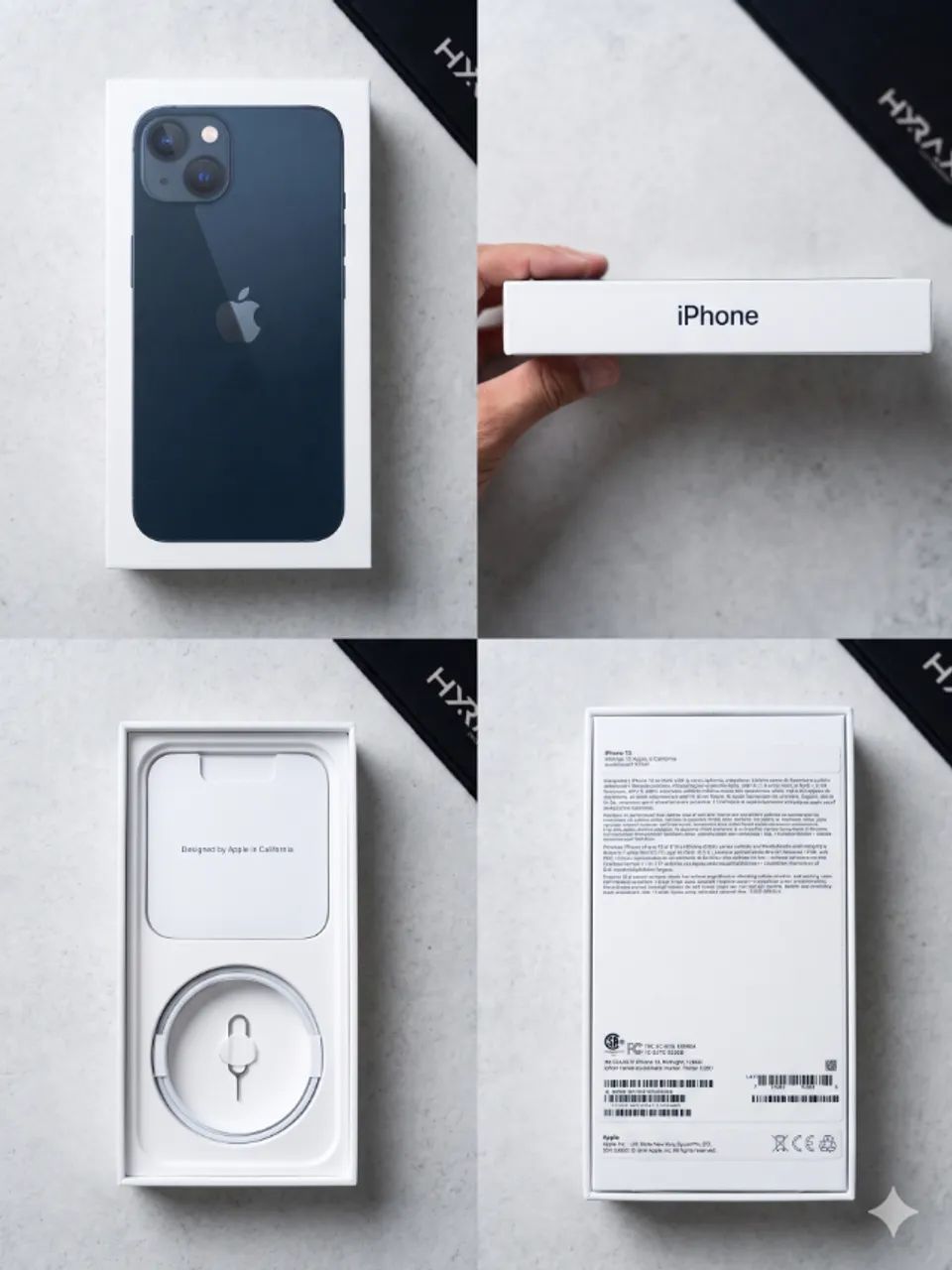 Caixa Original iPhone 13 Meia-noite (Midnight) 128GB - Impecável