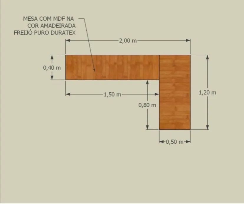 MESA MDF FREIJÓ  - Foto 2