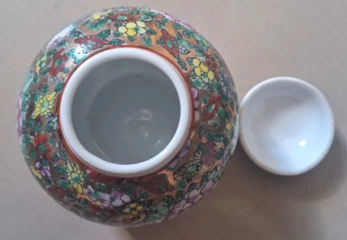 Vaso ou Potiche em Chinês Floral - Foto 2