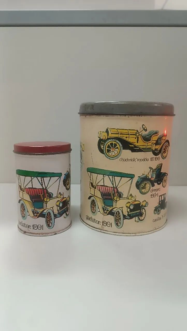 Latas decorativas da Scotch Antigas 