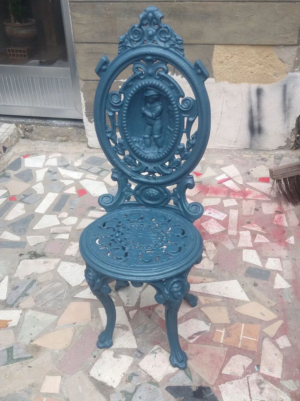 Antiga mesa de jardim    ((..metal ))/.. ()aceito. Ofertas)) - Foto 2