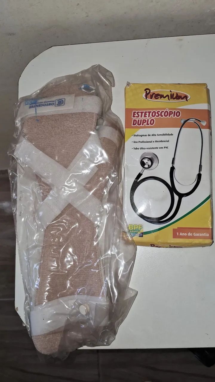 Estetoscópio duplo,Tala de pvc punho mao dedos esquerda  - Foto 2