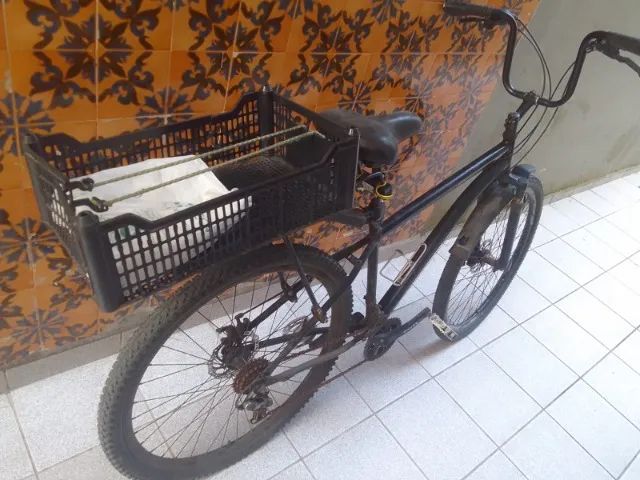 Bicicleta com bagageiro
