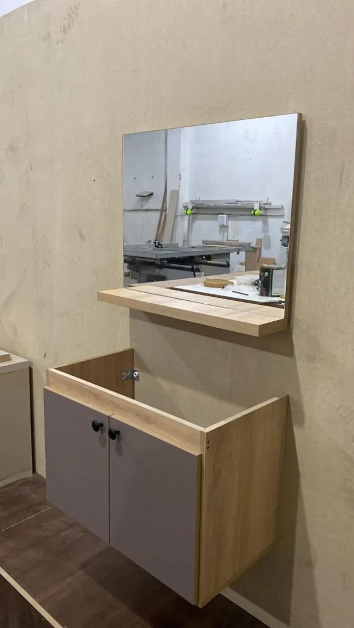 Armário com espelho para banheiro - 100% MDF - Foto 3