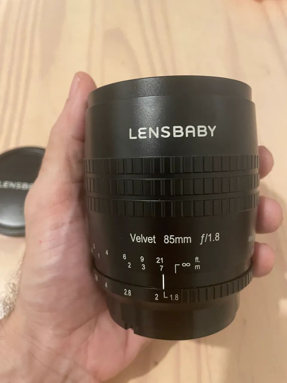 Lente Lensbaby Velvet 85 mount Sony E - Câmeras e Filmadoras