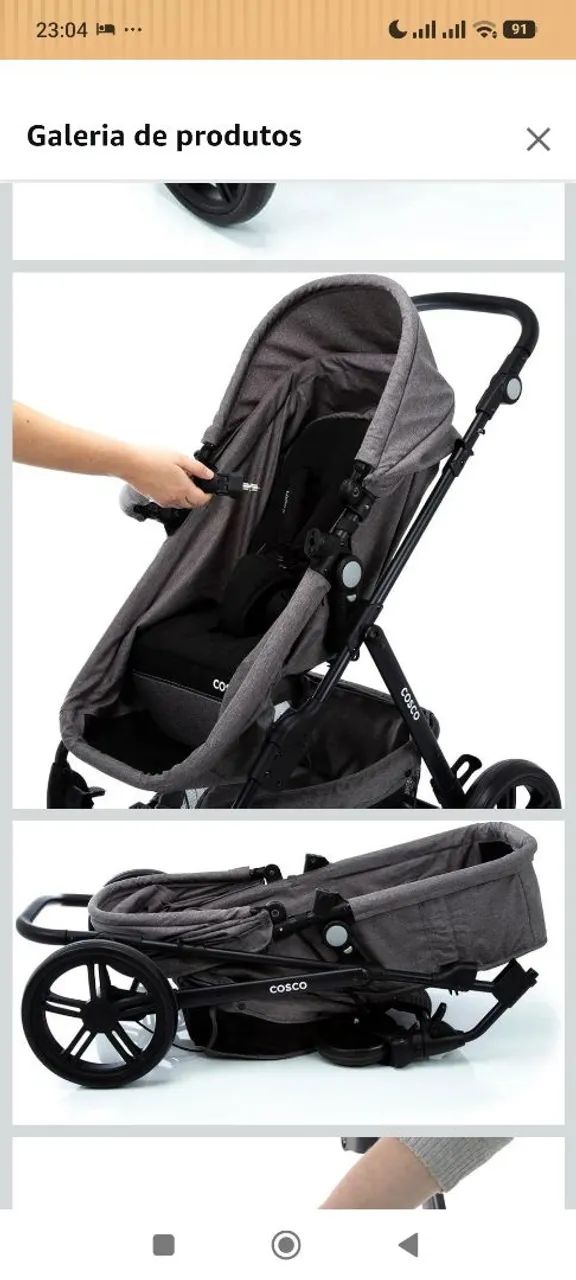 Cosco Kids, Travel System Poppy Duo, Cinza - Foto 5