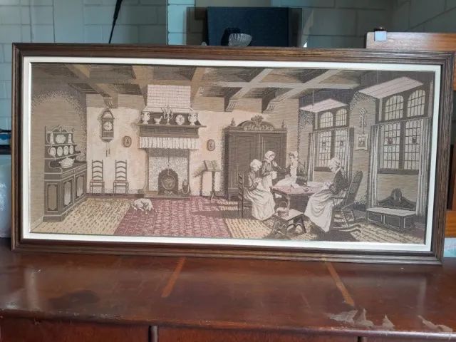 Quadro Senhoras Bordando - Gobelin 