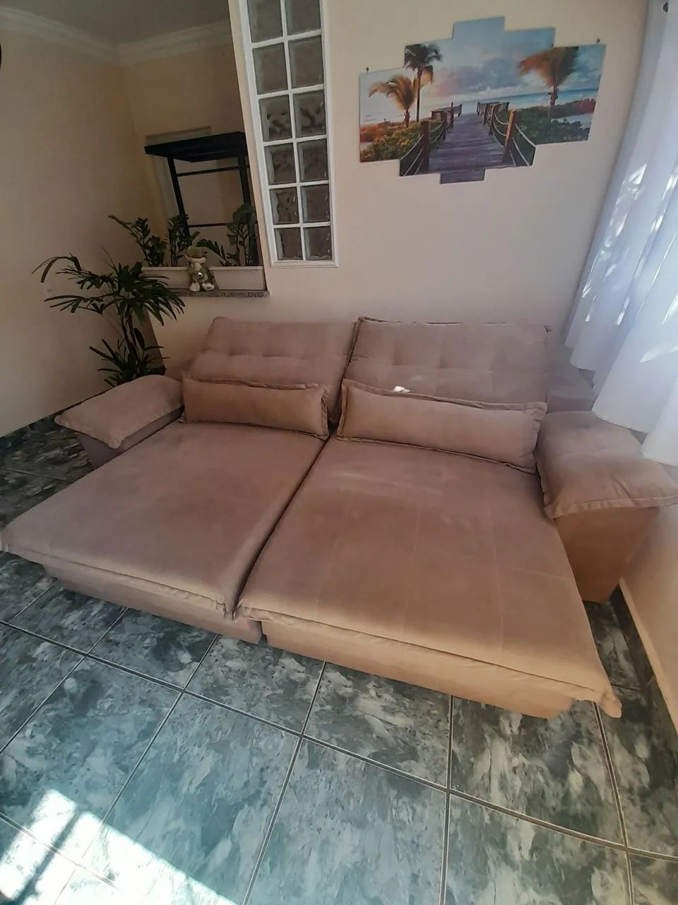 Sofa retratil reclinavel 