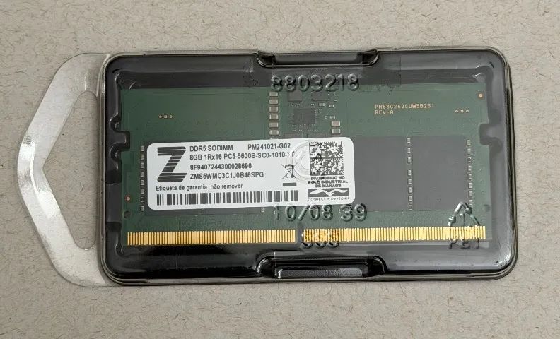 Memória ram notebook ddr5 8gb