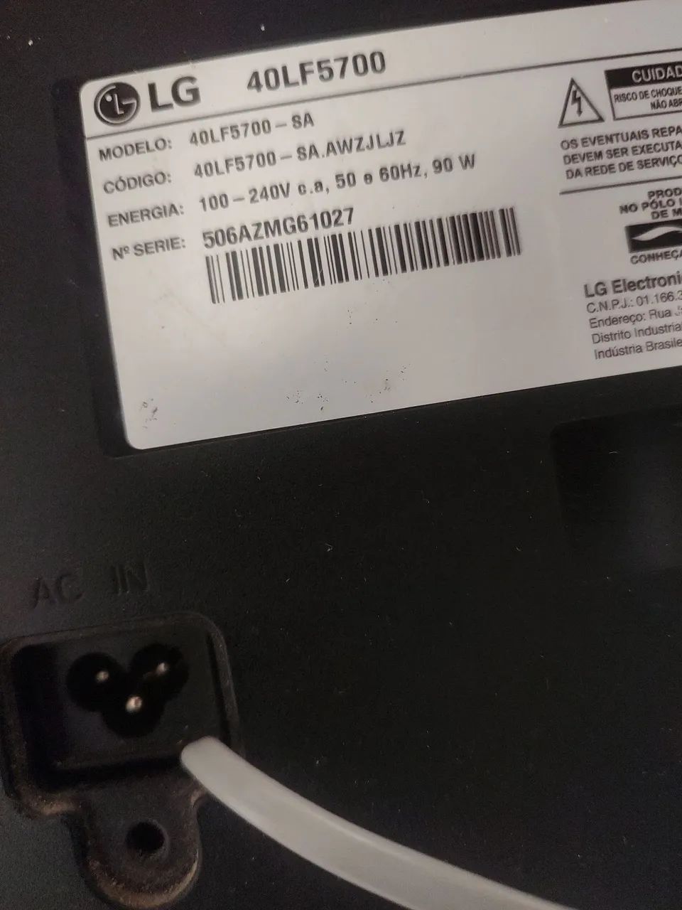 Tv LG 40 c/defeito  - Foto 2