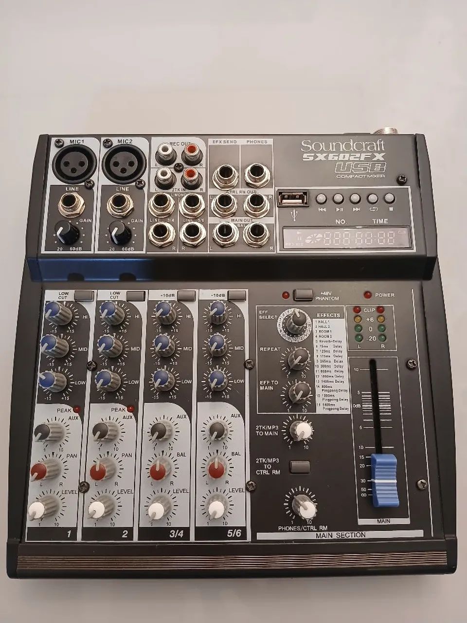 Mesa de Som Soundcraft SX602FX-USB<br>