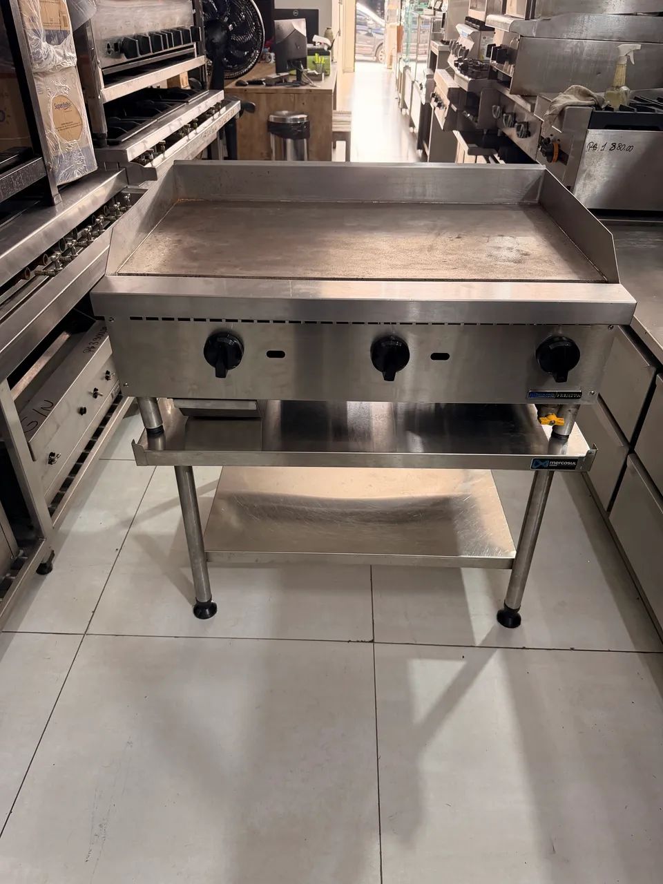 Chapa a gás 90 cm 18mm macom com bancada  - Foto 3