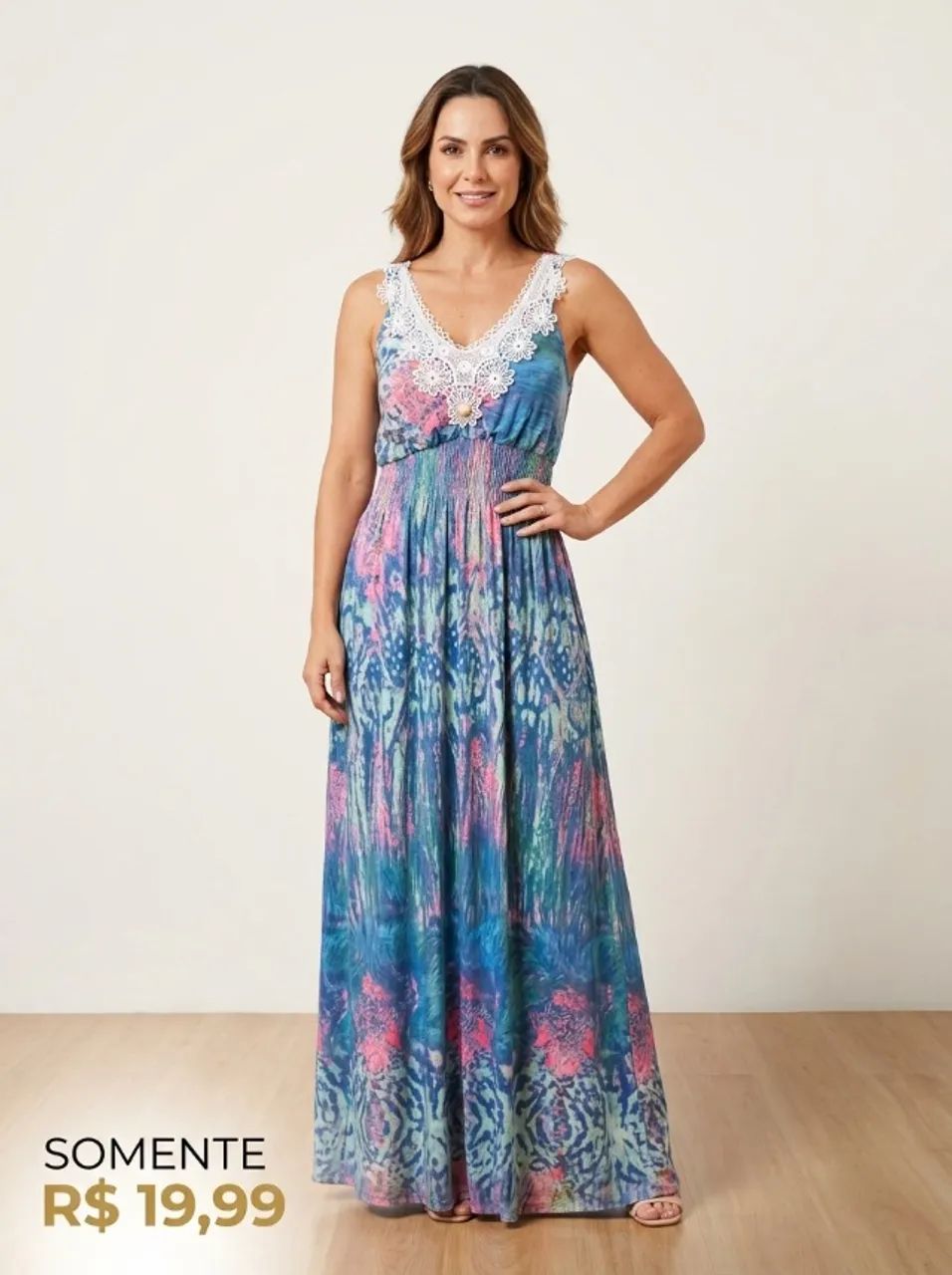 Vestidos FloridosLOTE COM 6 - Foto 3
