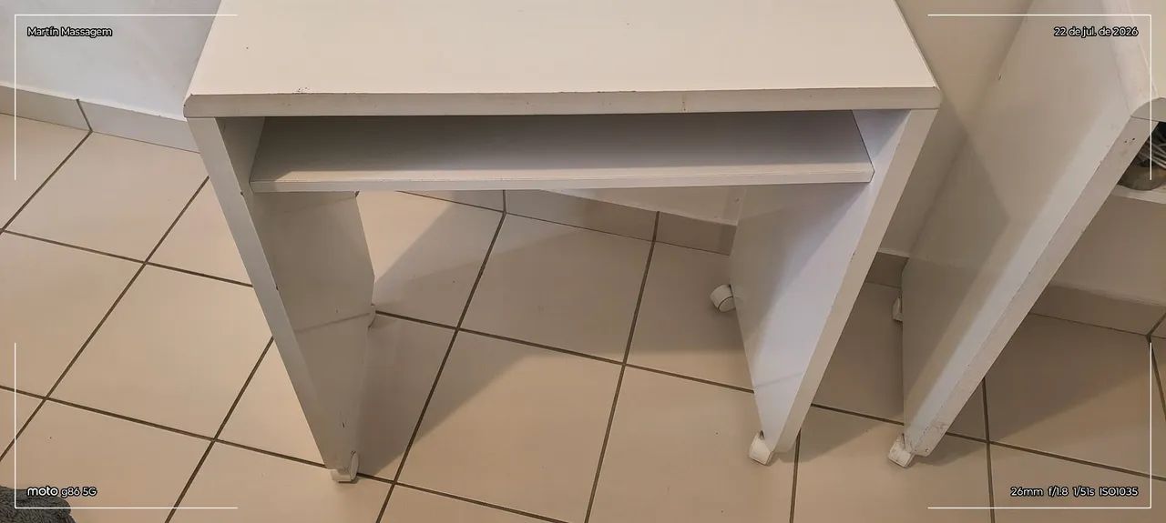 Duas Escrivaninhas brancas  - Foto 4