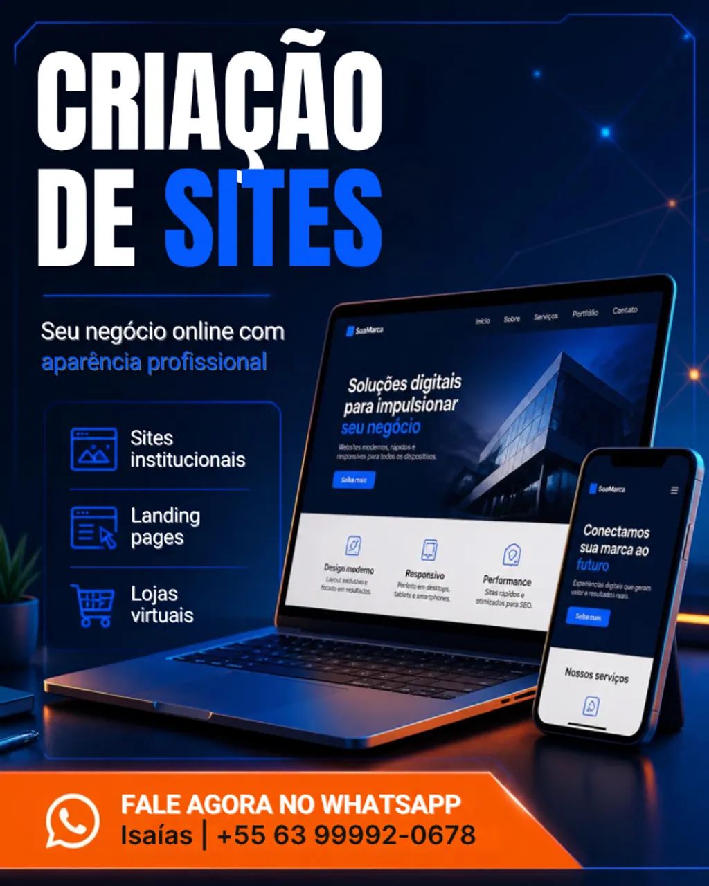 Criação de Sites Profissionais e Modernos - Site para Empresas, Negócios e Profissionais