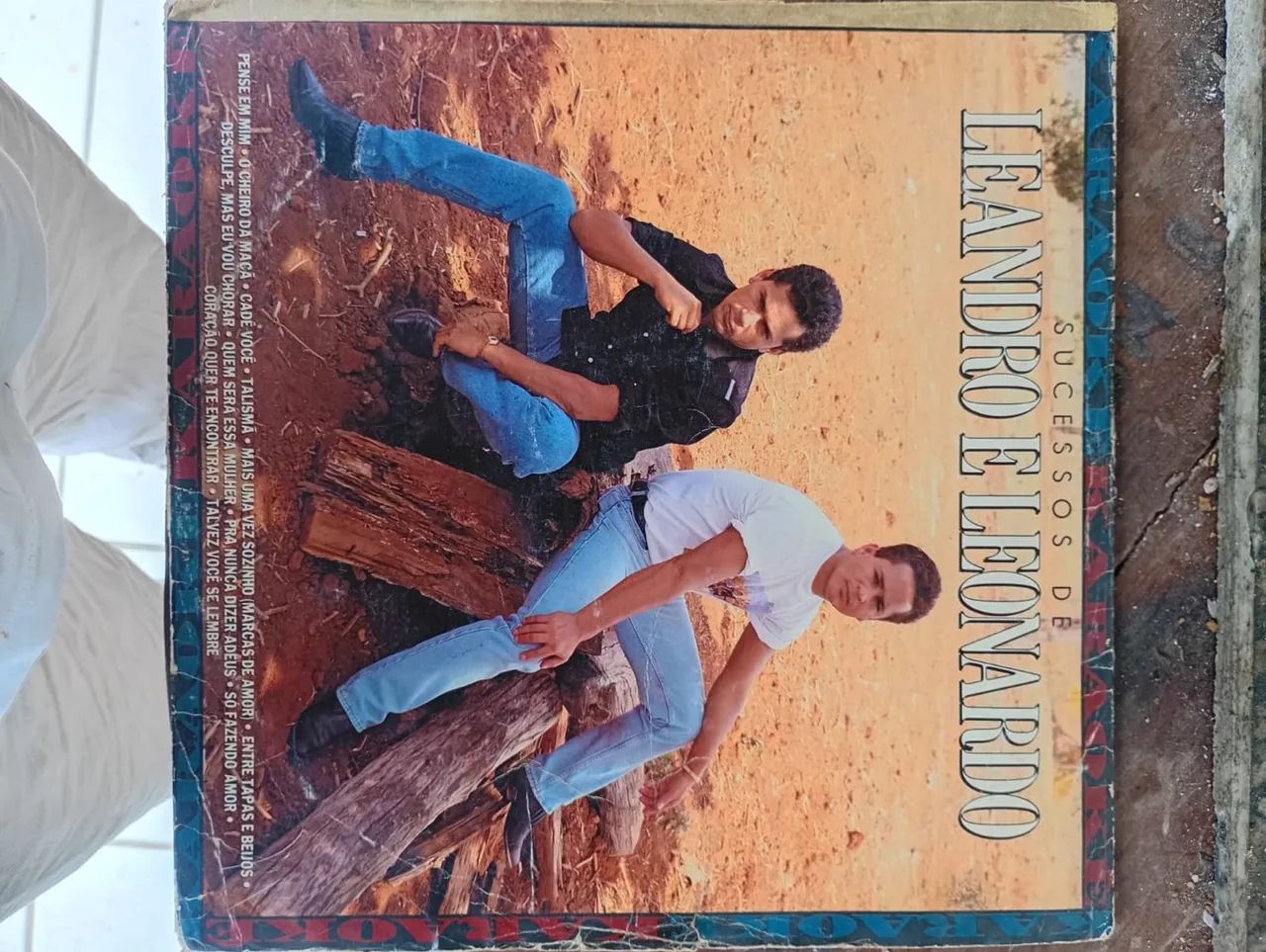 Disco de vinil os sucessos de Leandro e Leonardo 
