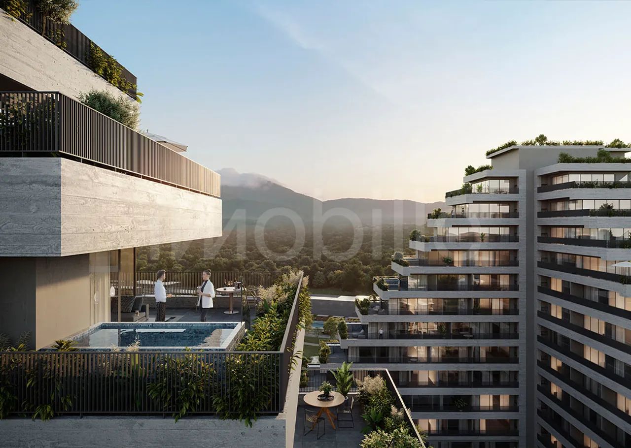 Apartamento com piscina privativa no Edifício Vértice em Porto Belo.