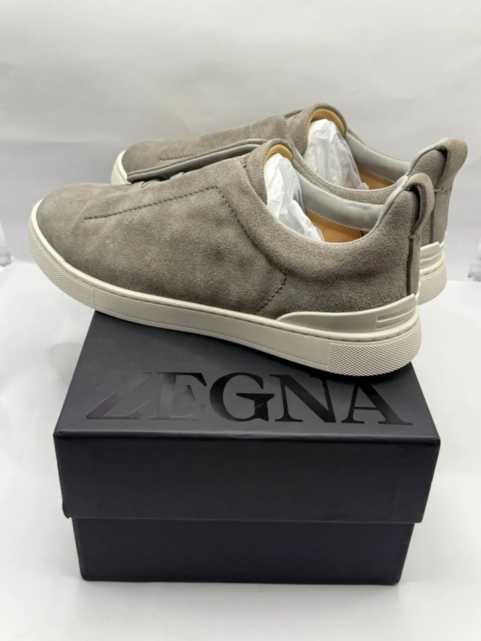 tênis zegna triple stitch cinza 40 - Foto 3