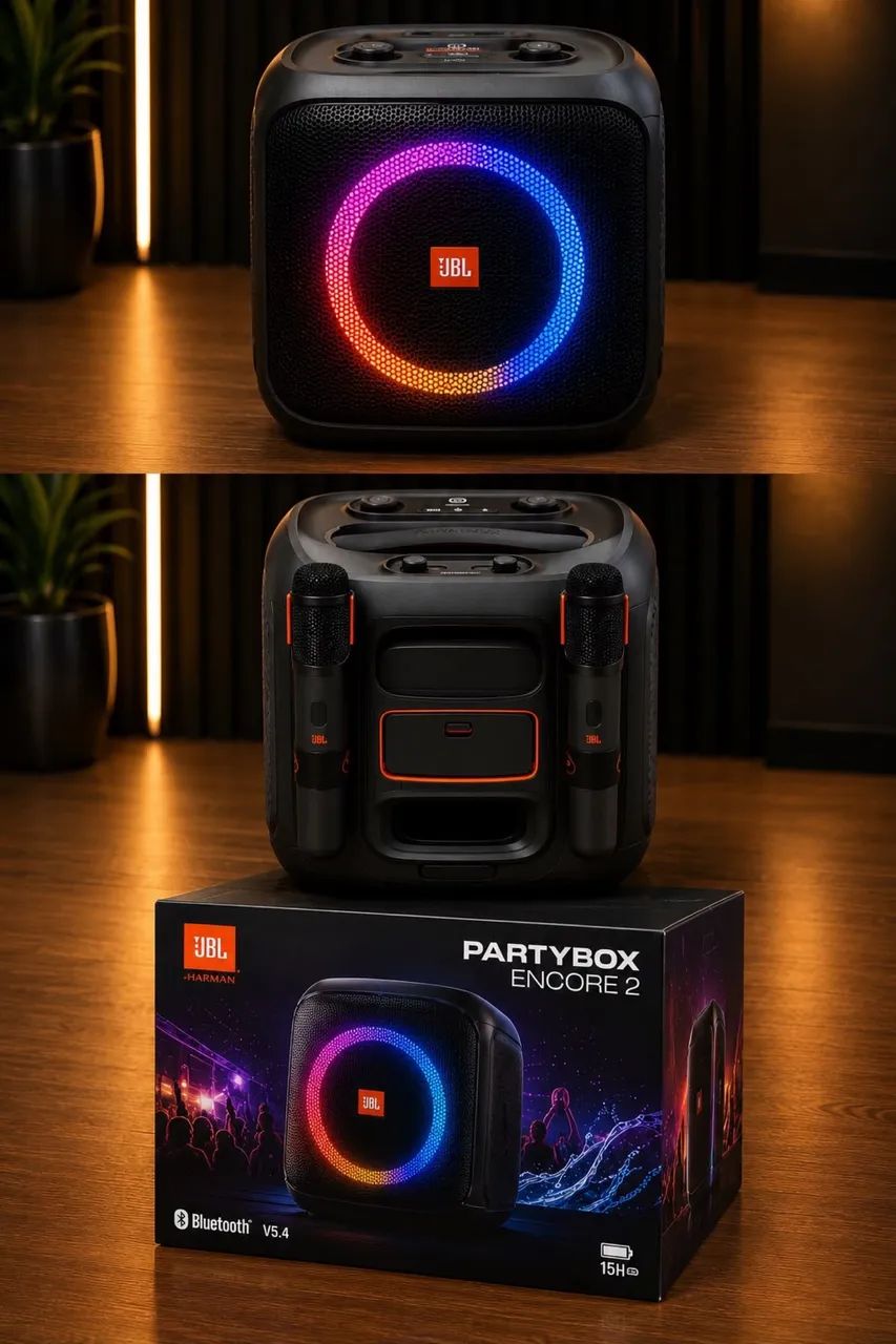 JBL ENCORE 2  com 2 microfones 