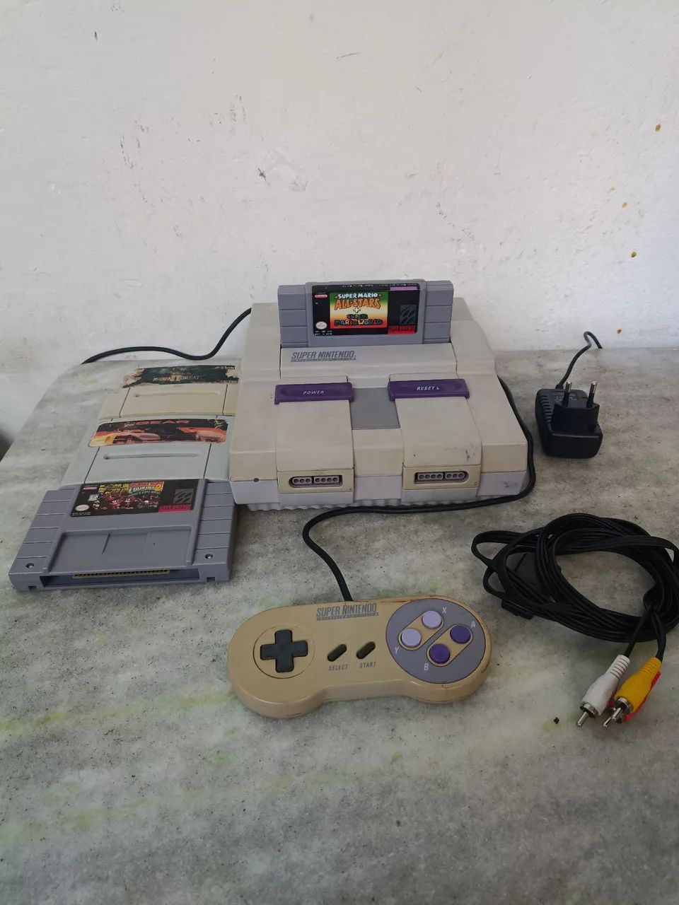 Super Nintendo completo funcionando 
