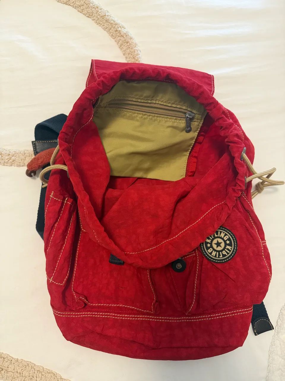 Mochila Kipling Vermelha Original  - Foto 3
