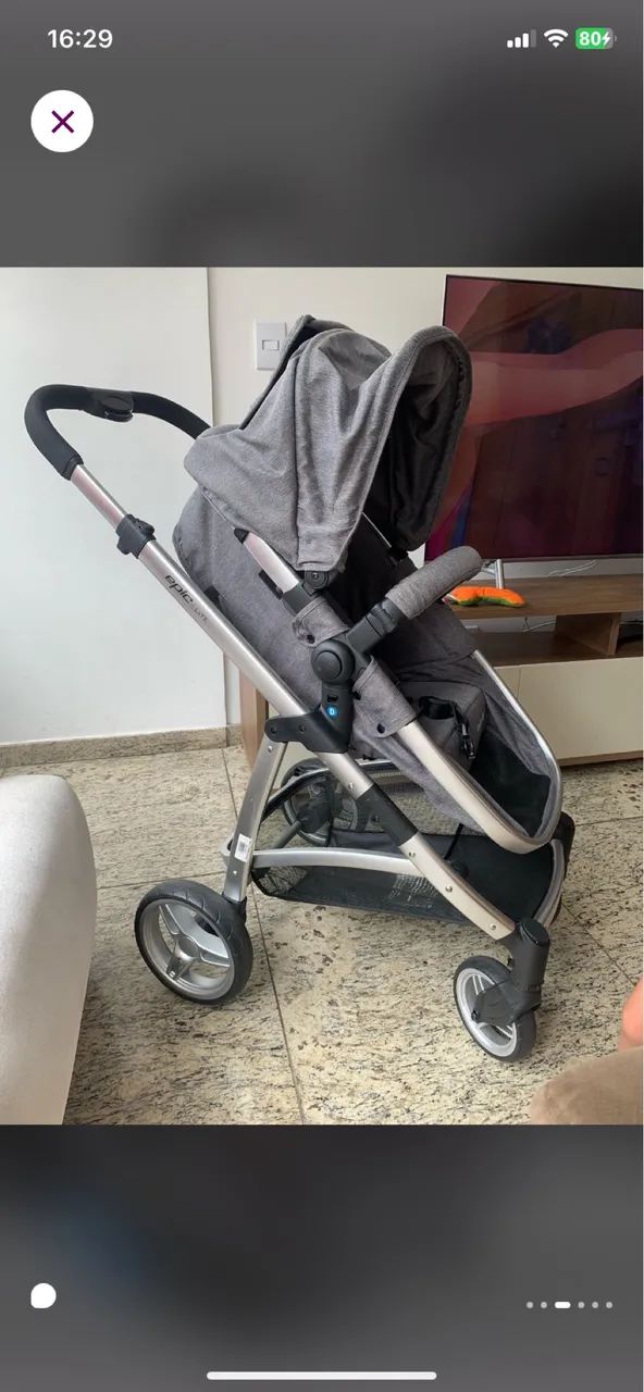 Carrinho de Bebê Travel Duo + Base Isofix - Foto 3