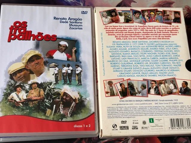 BOX DVD - OS TRAPALHOES - MOMENTOS INESQUECÍVEIS DO QUARTETO