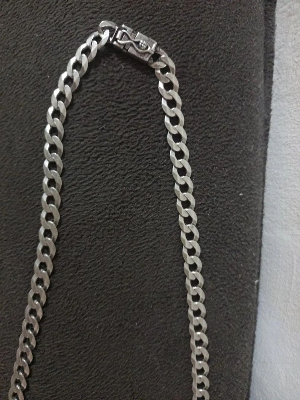 Corda de prata escama de peixe 925 - Foto 2