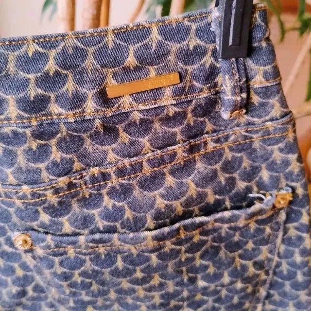 Calça de Sarja Flare Estampada da Animale - Foto 5