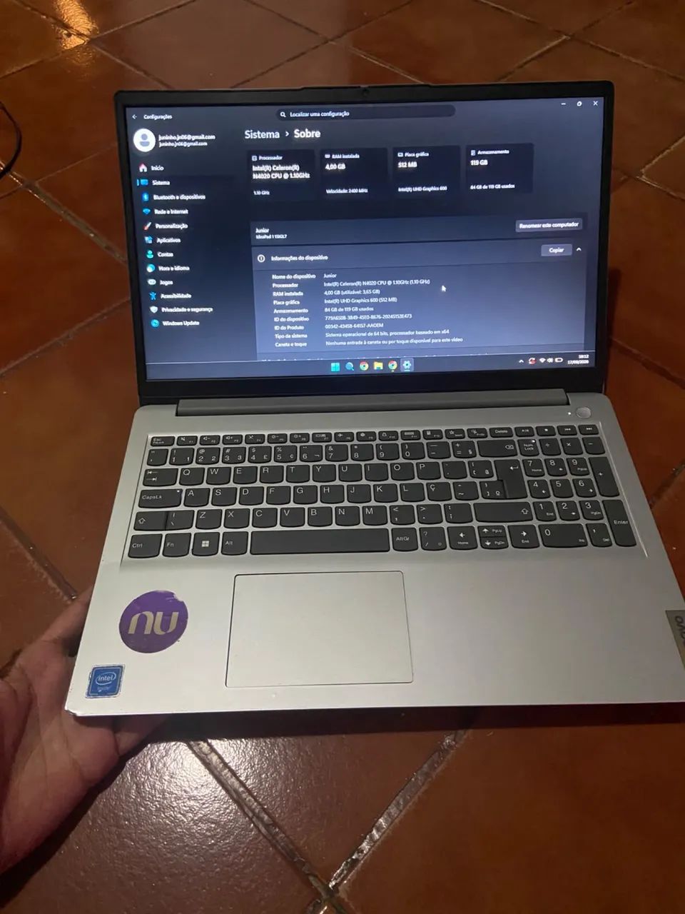 Notebook Lenovo 