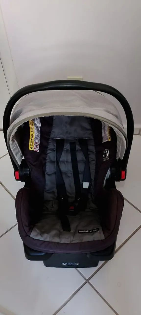 Bebê Conforto Graco SnugRide 35 + Base para Carro (Excelente Estado)