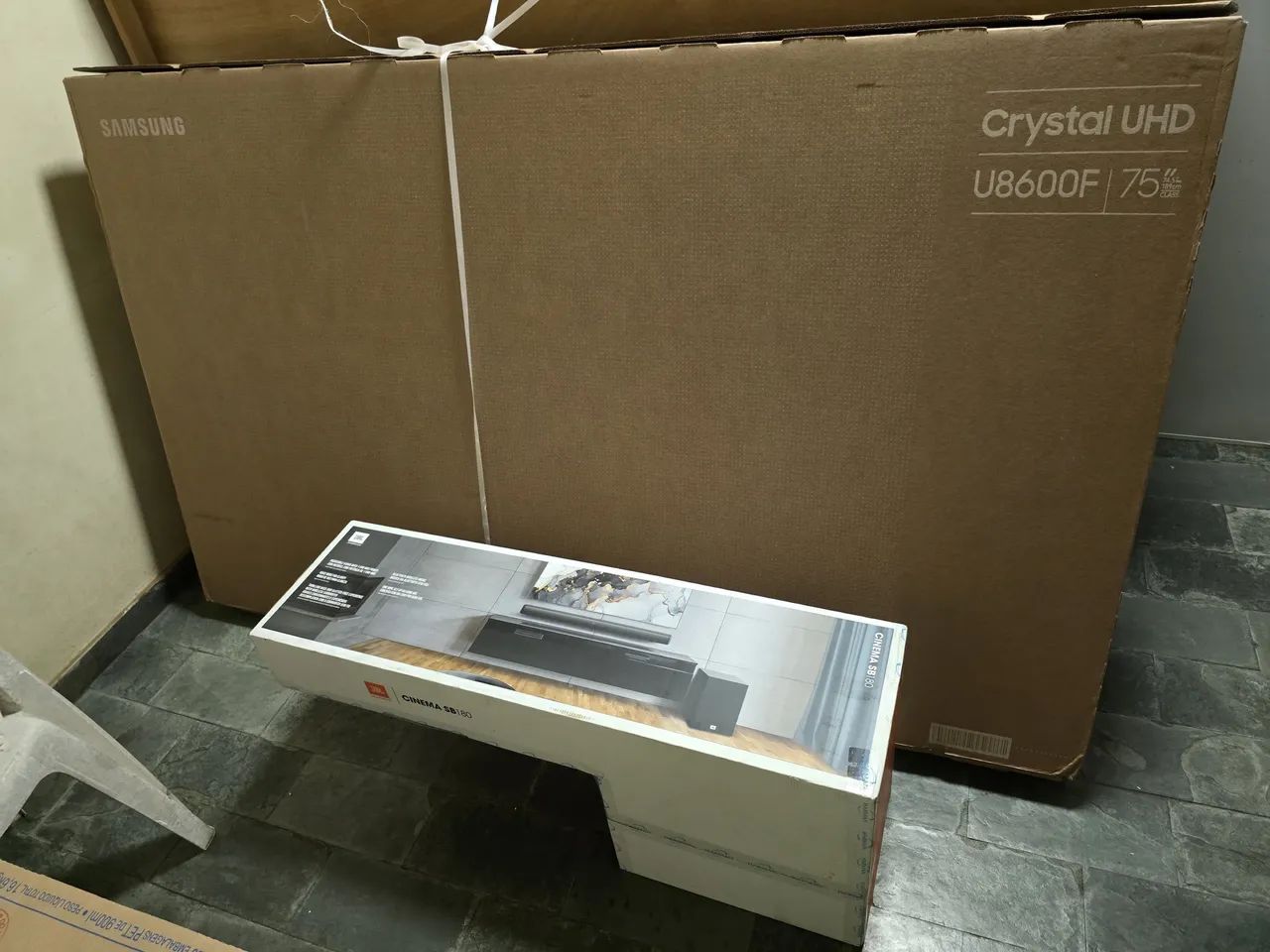 TV Samsung 75 polegadas Crystal UHD 4K + JBL Cinema SB180 | Novos | Com Nota Fiscal - Foto 5