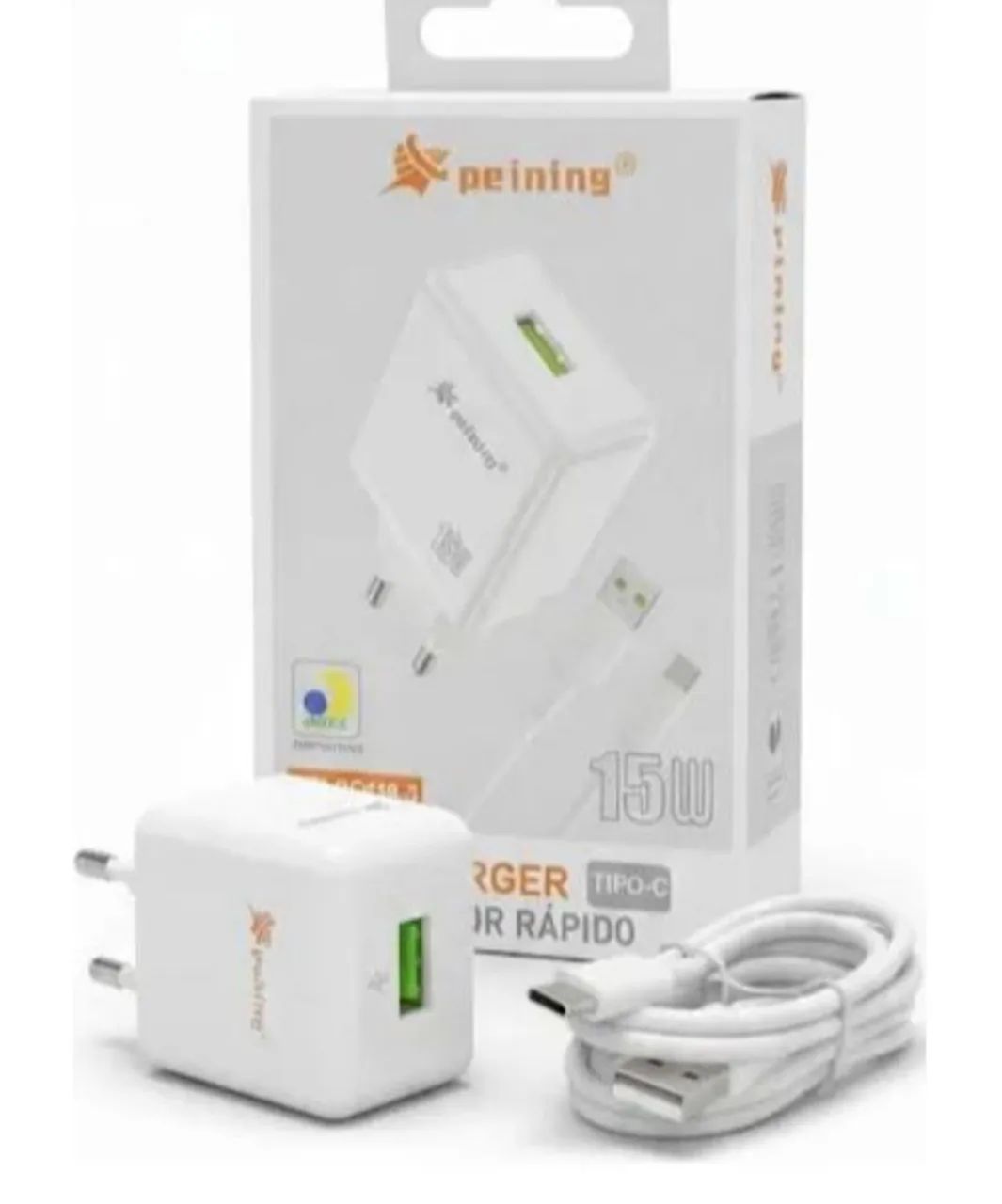Kit com 10 carregadores peining 15wts type-c 