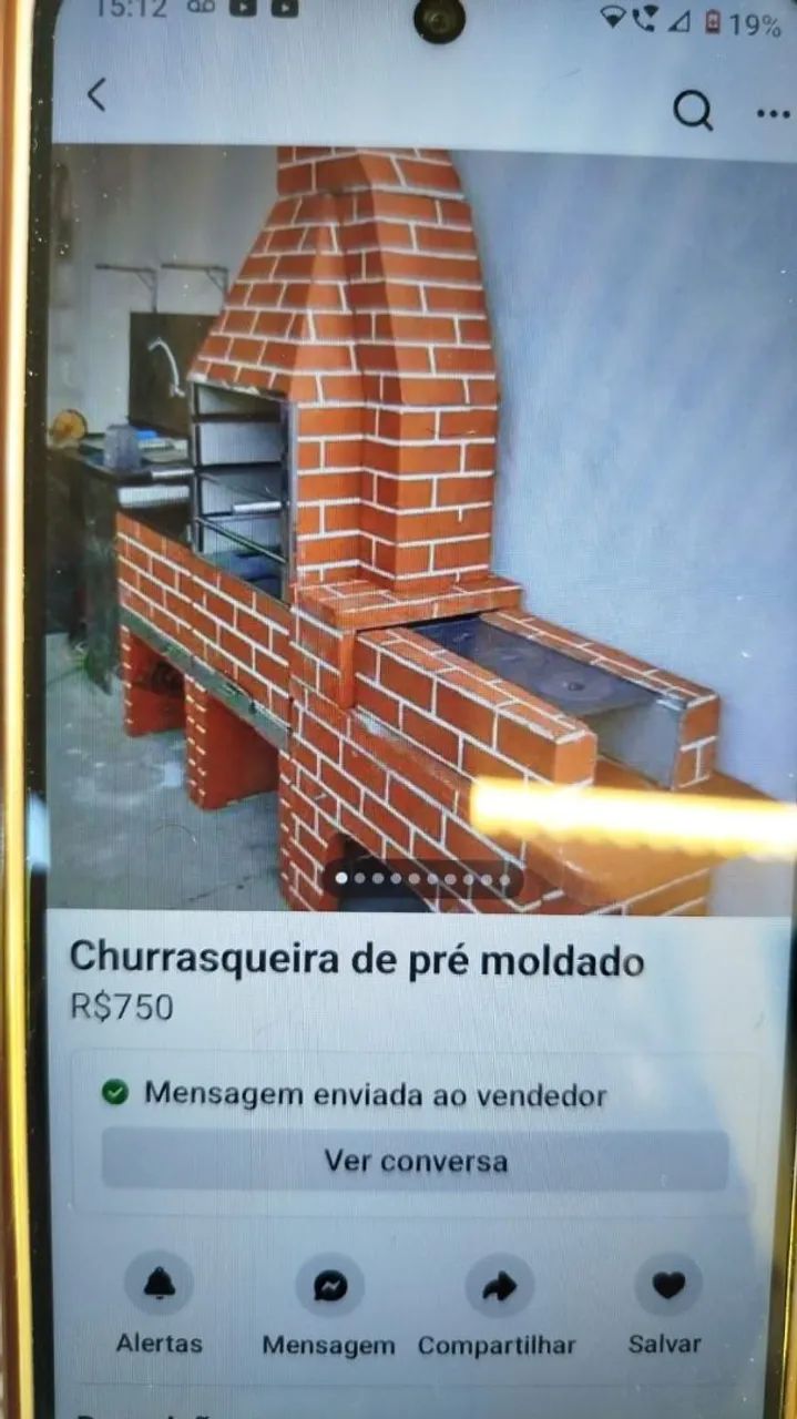 Churrasqueira completa com balcão e fogão a lenha 2.000 - Foto 3