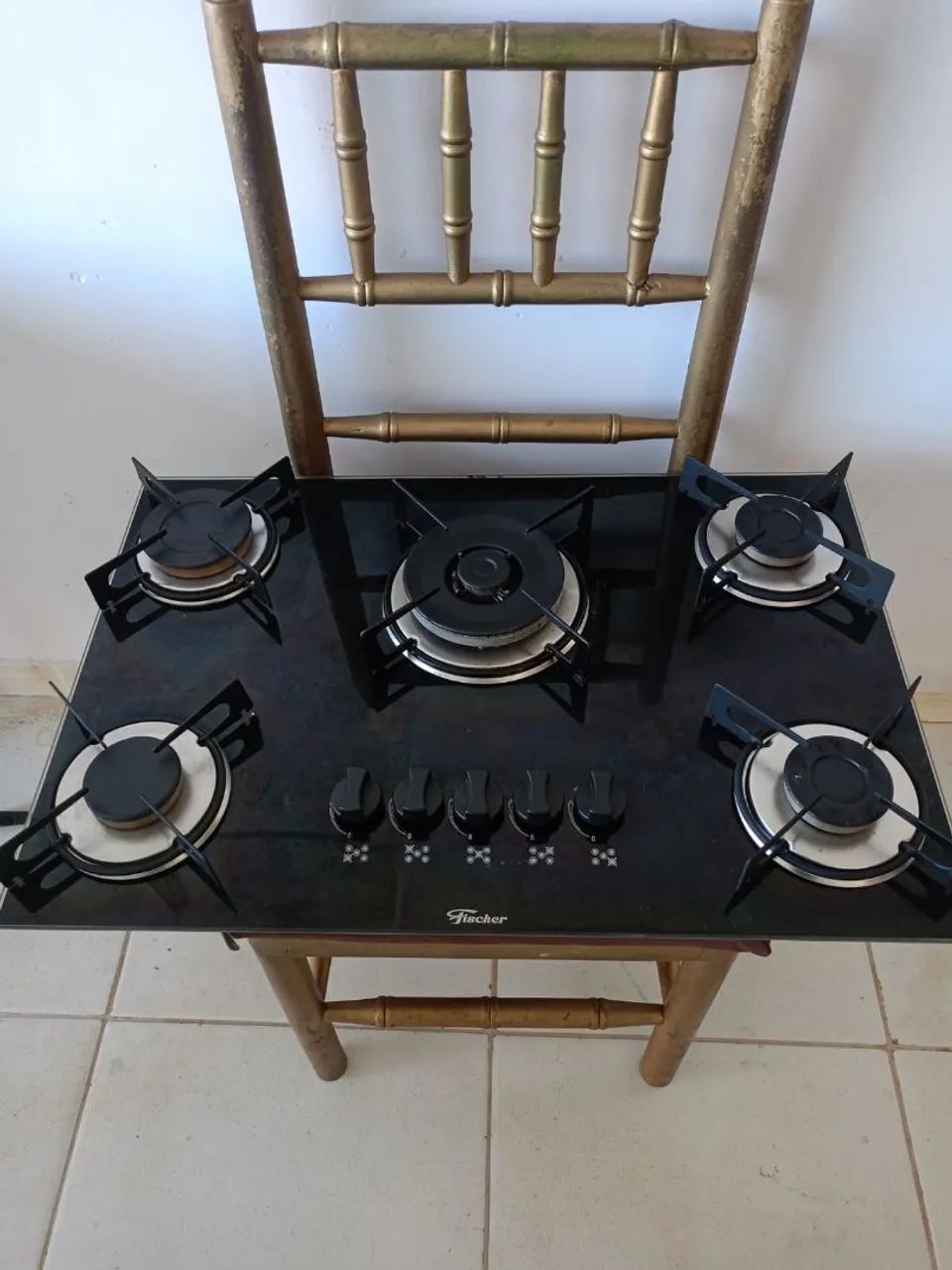 Fogão Cooktop 5 bocas automático 