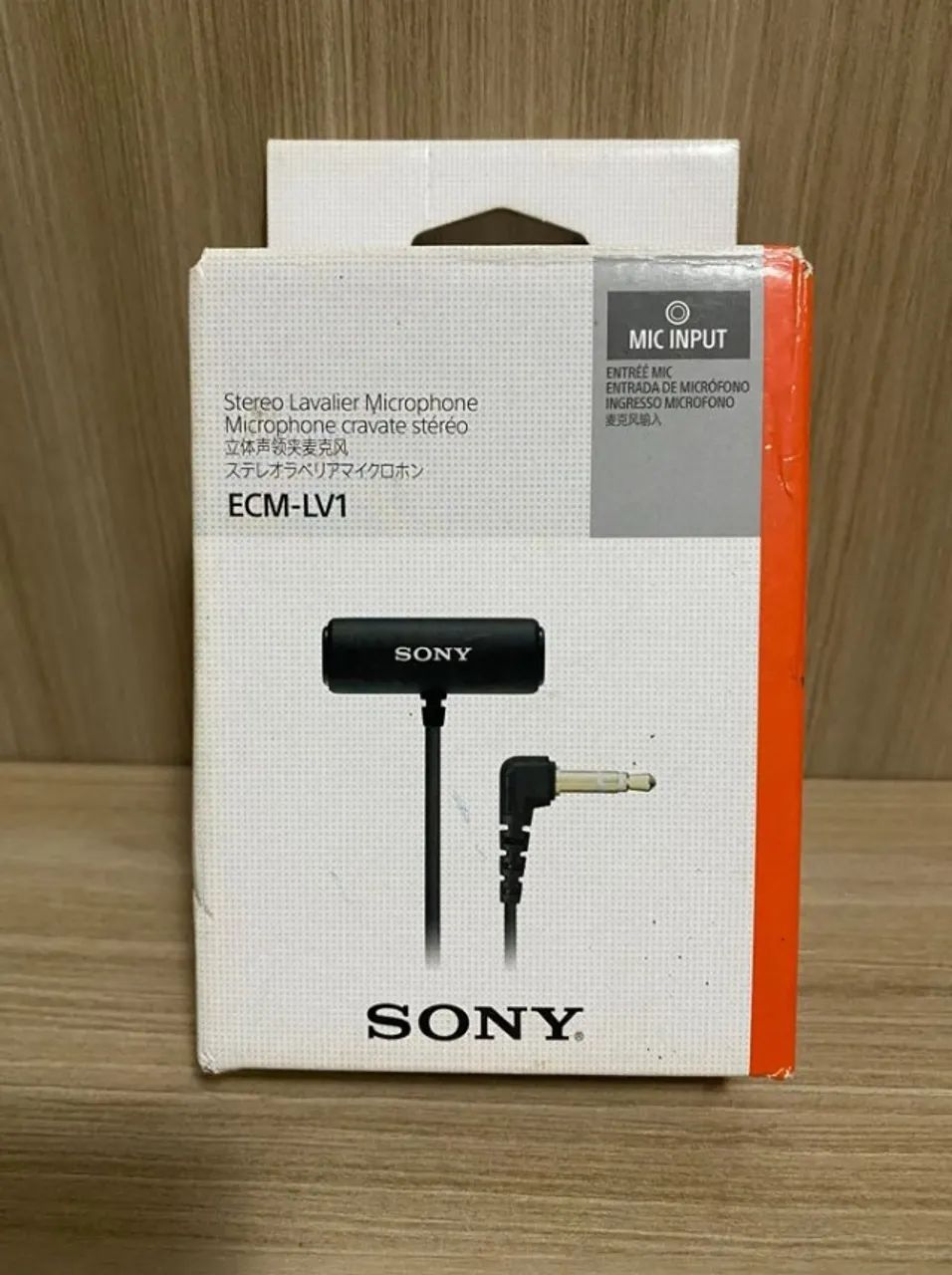 Microfone de lapela Sony ECM-LV1