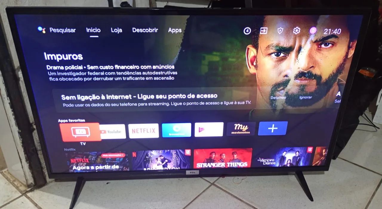Tv Smart TCL 43 Polegadas Android Completa 