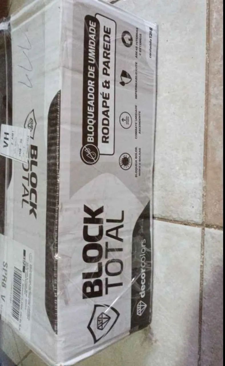 Bloqueador de umidade rodapé e parede Block Total Decorcolors  caixa 12 kg 1 unidade novo - Foto 3