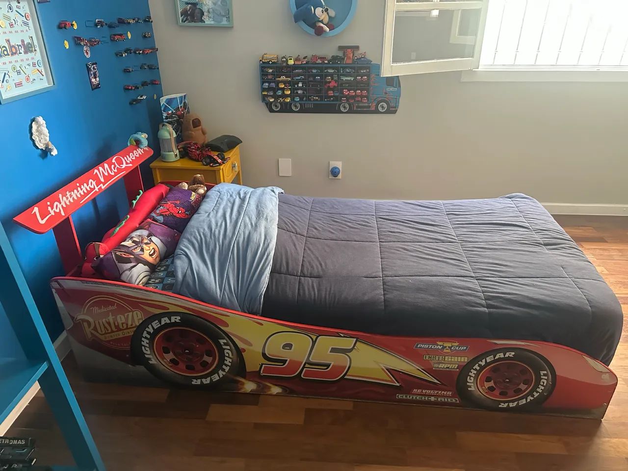 Cama solteiro Mcqueen Carro - Foto 3