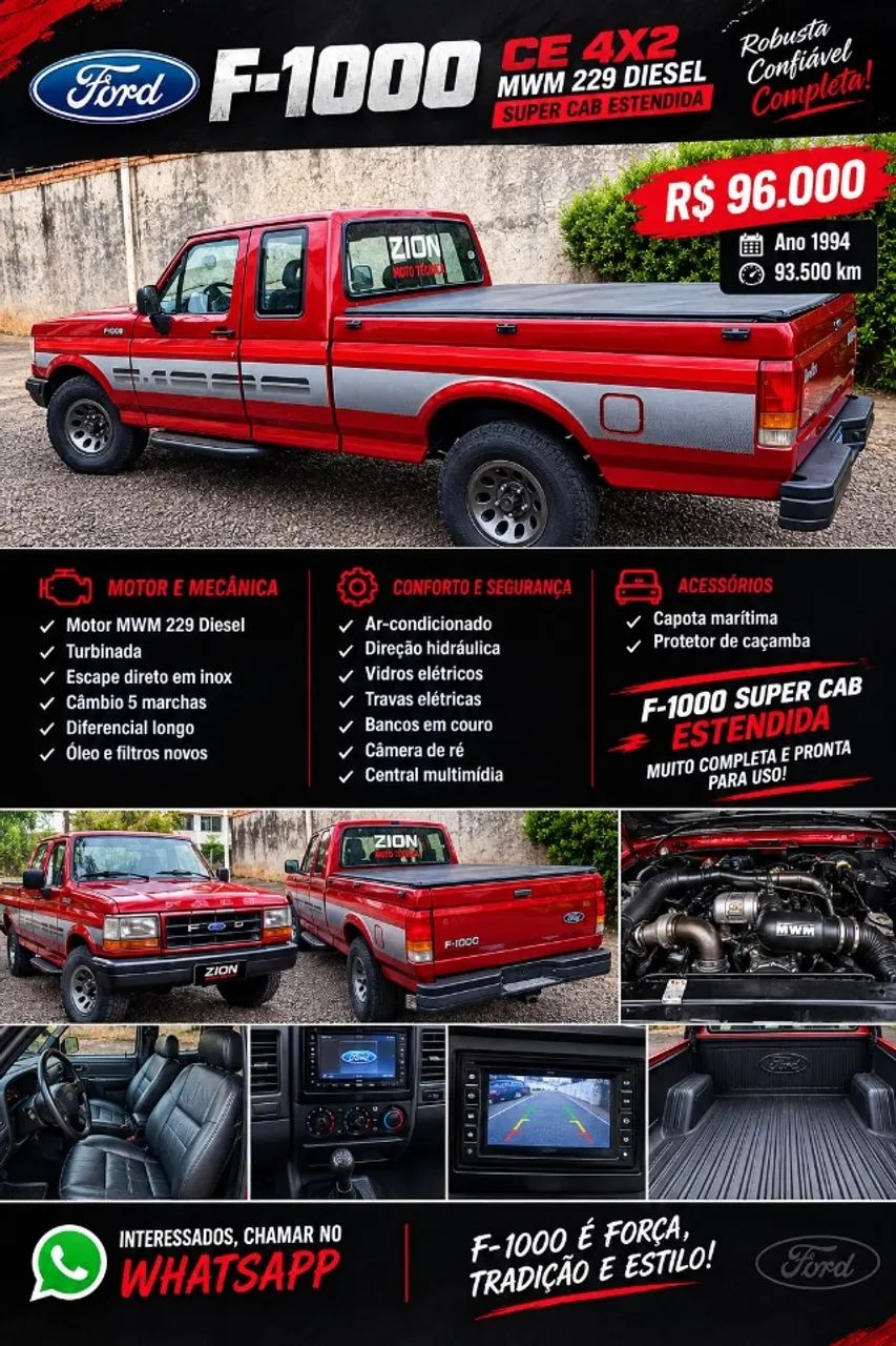 Ford F-1000 F-1000 Super Diesel / Super Diesel Turbo 1994
