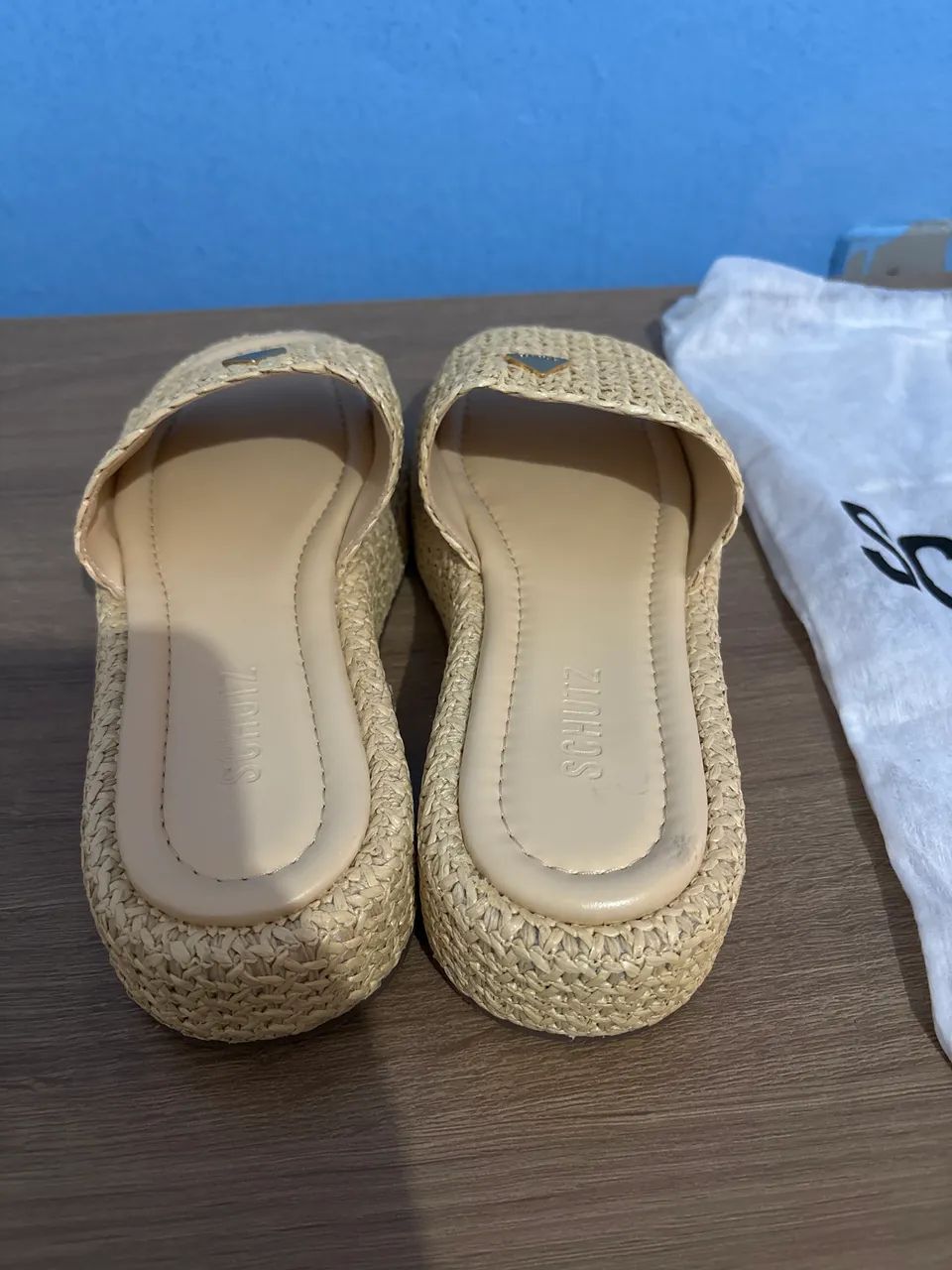 Papete Viena Flatform Bege - Foto 3
