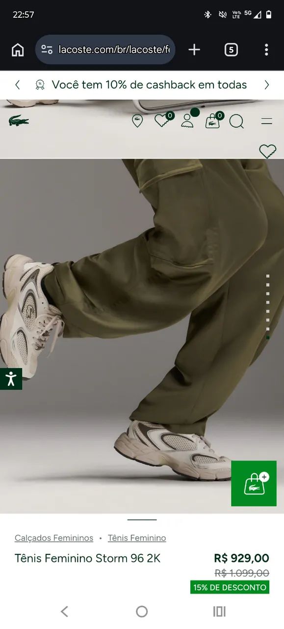 Tênis Lacoste usei algumas vezes - Foto 3