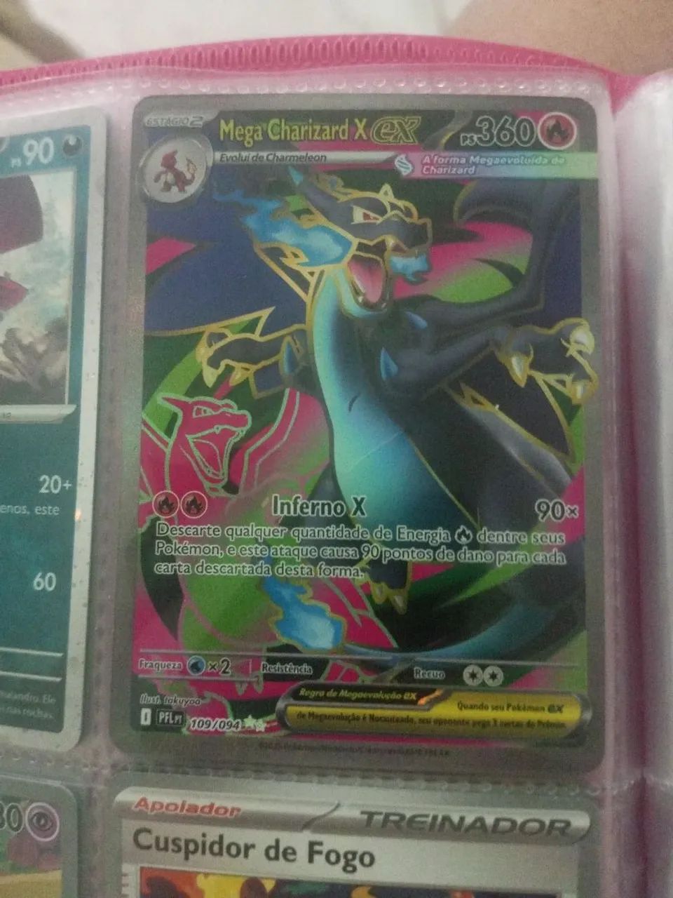 CHARIZARD X EX/CARTA DE POKÉMON RARA