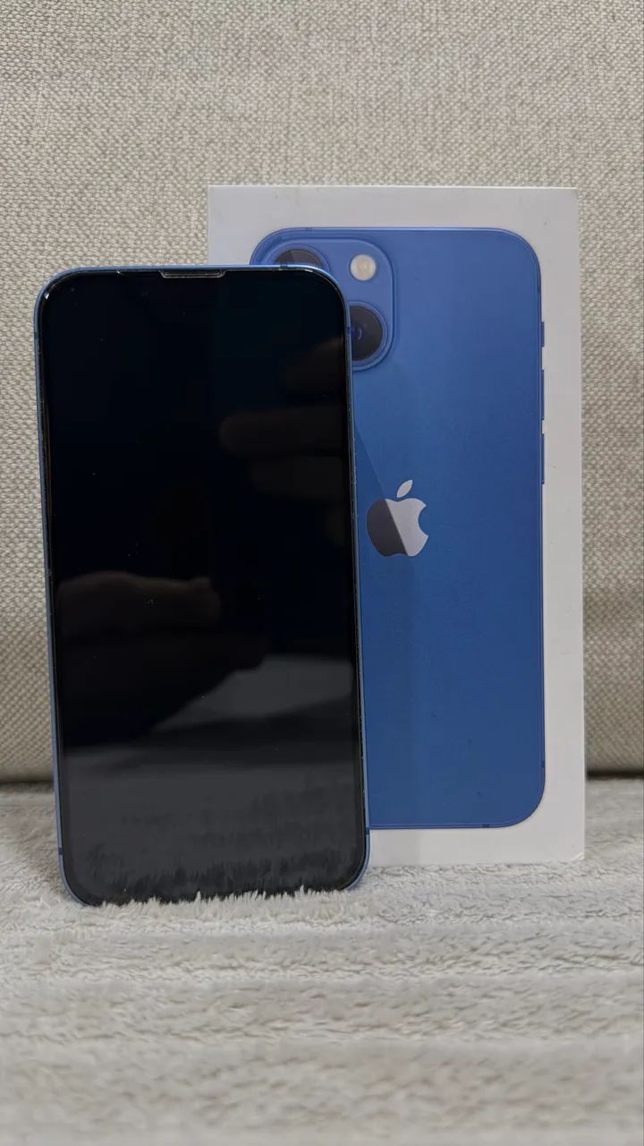iPhone 13 mini 128GB Azul - Muito bem cuidado! - Celulares e
