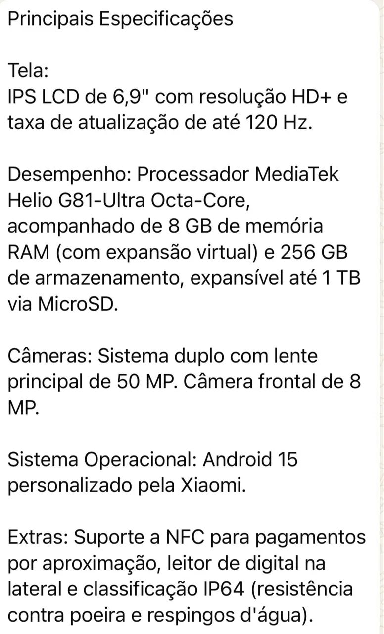 Vendo  POCO C85 256GB  2 meses de uso  - Foto 5