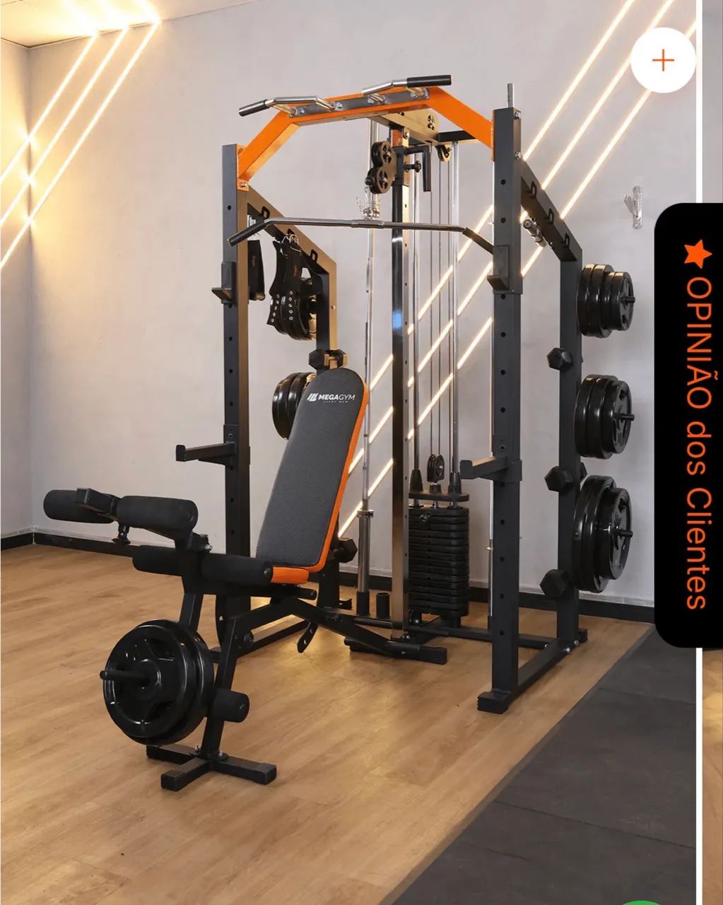Mega rack estação de musculação Mega Gym - Foto 4