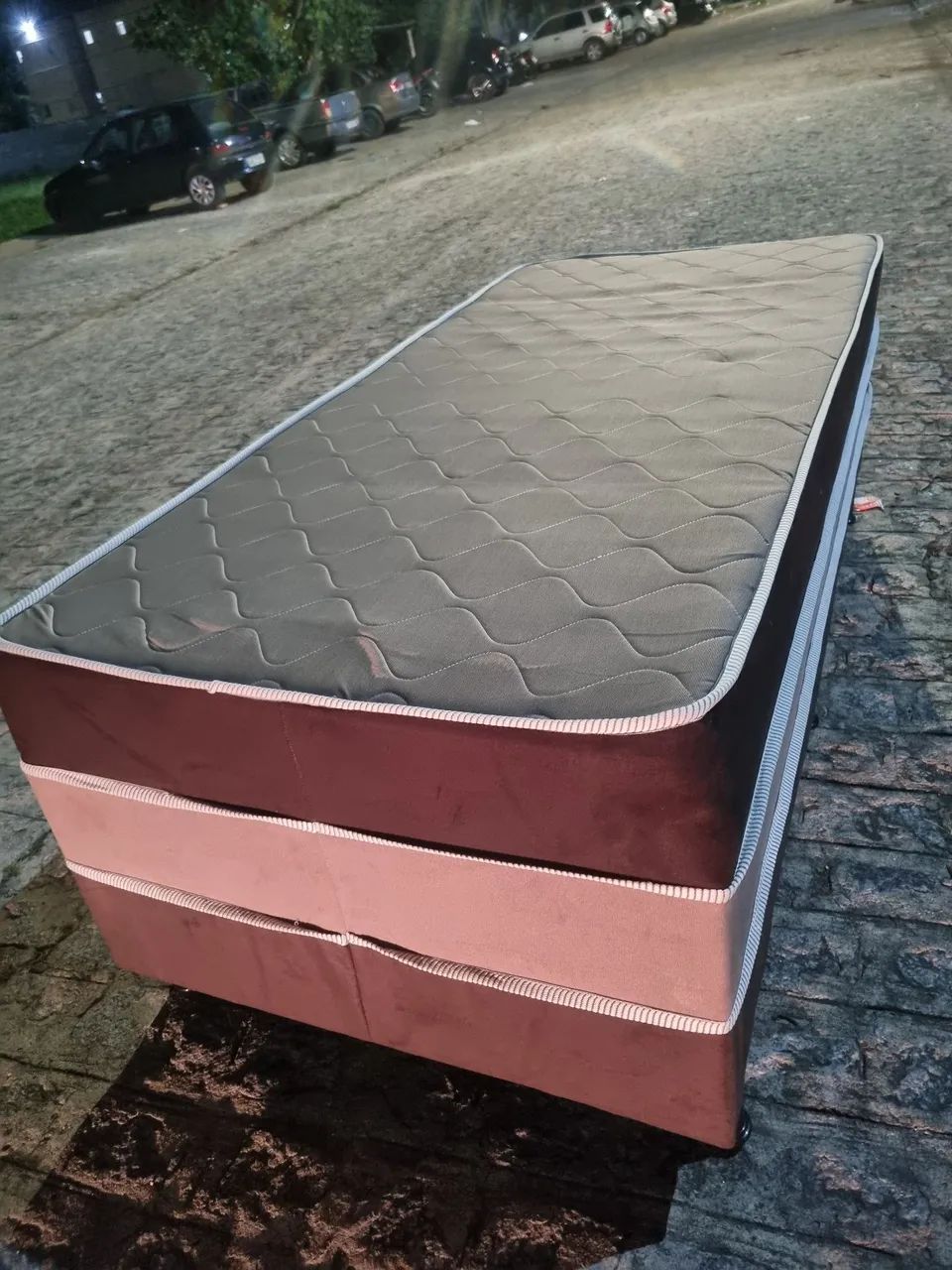 Cama box solteirão semi nova  - Foto 3